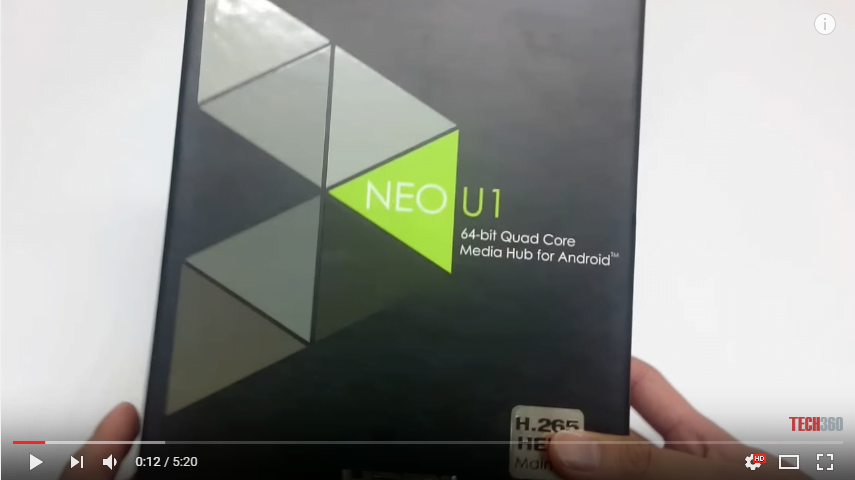 Android Tivi Box Minix NEO U1 - Unbox