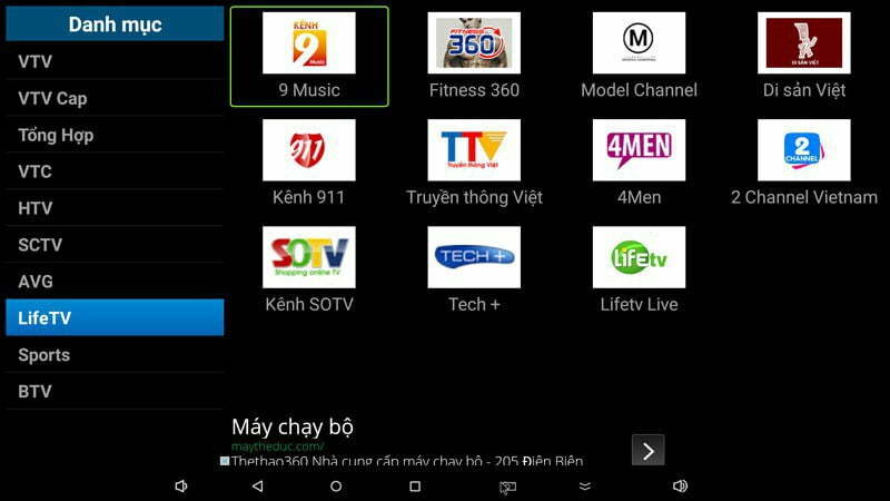 Ứng dụng FlyTV cho Android TV Box xem gần 200 kênh truyền hình