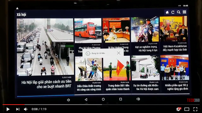 Đọc báo online trên Kiwibox S8 Pro | Android Box RAM 3G, Android 6.0