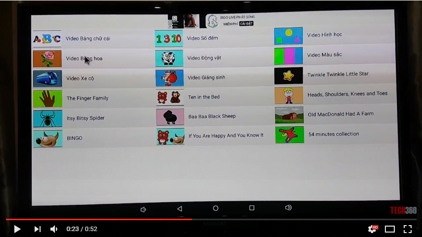 Ứng dụng học tập cho trẻ trên Kiwibox S8 Pro