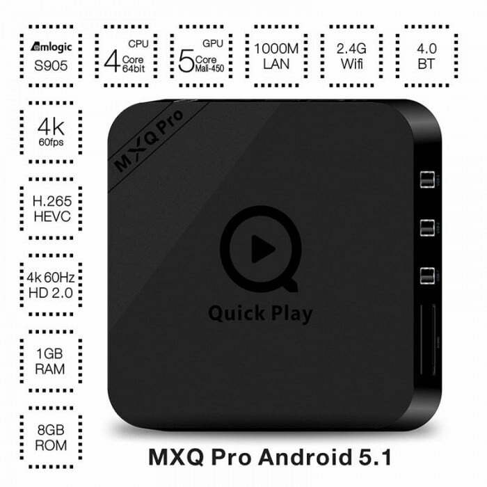 android tv box mxq pro 4k